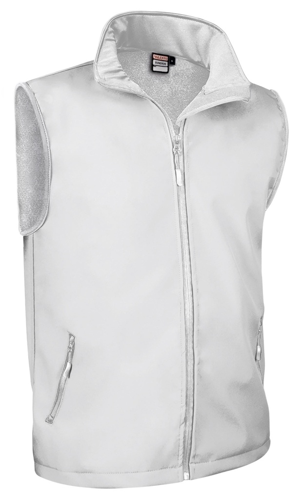 [V346] Chaleco softshell TUNDRA (Sin serigrafía, S, blanco)