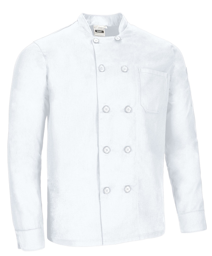 [V688] Chaqueta Chef M/L ROAST V688 (Sin serigrafía, S, blanco)