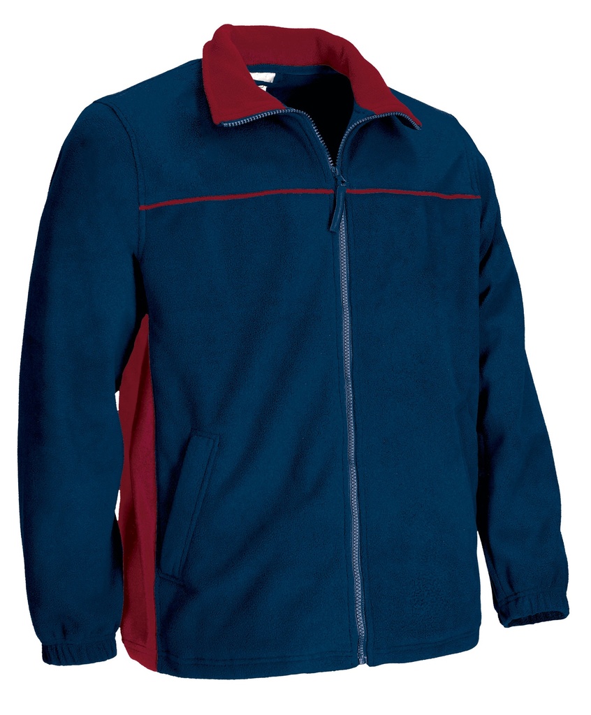 [V326] Chaqueta polar THUNDER (Sin serigrafía, S, azul marino orión-rojo loto)