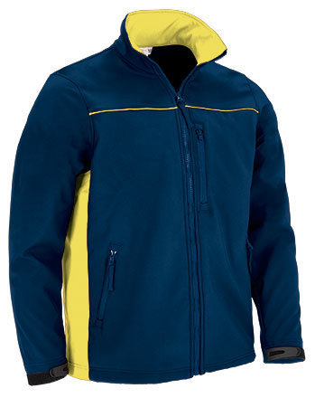 [V346] Chaqueta softshell THUNDER (Sin serigrafía, S, azul marino orión-rojo loto)