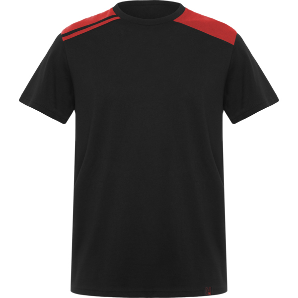 [8411] CAMISETAS EXPEDITION (Sin serigrafía, 2XL, negro/rojo)