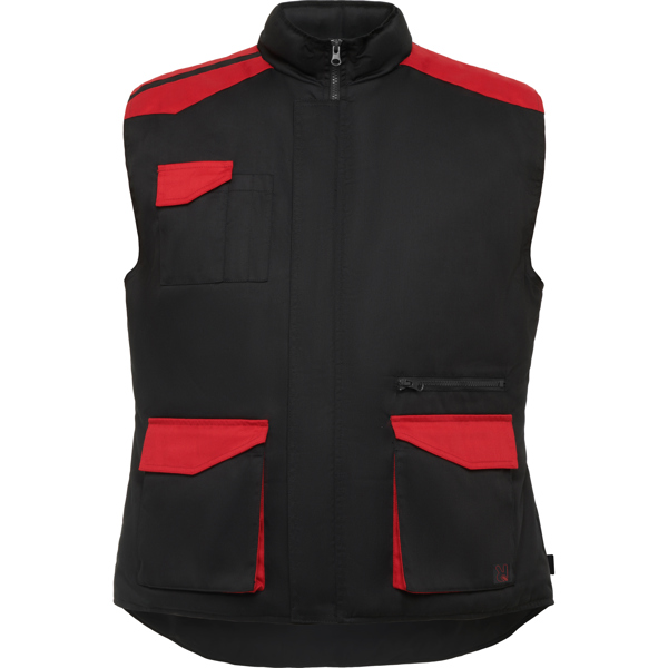 [V144] CHAQUETAS ARMADA (Sin serigrafía, 2XL, negro/rojo)
