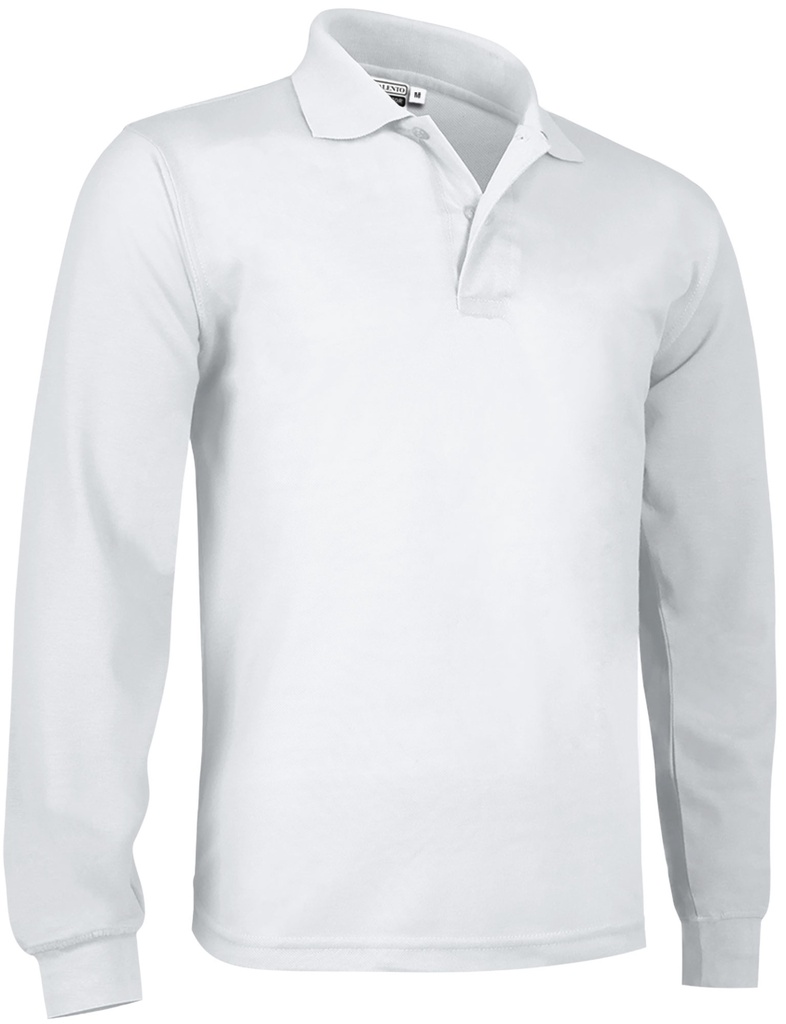 [V242] Polo M/L PREDATOR V242 (Sin serigrafía, S, blanco)