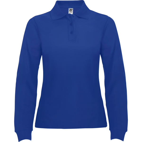 [6636] POLOS ESTRELLA WOMAN L/S 6636 (S, Sin serigrafía, royal)