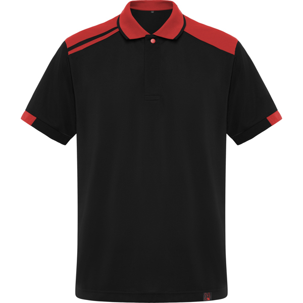 [8410] POLOS SAMURAI 8410 (S, Sin serigrafía, negro/rojo)