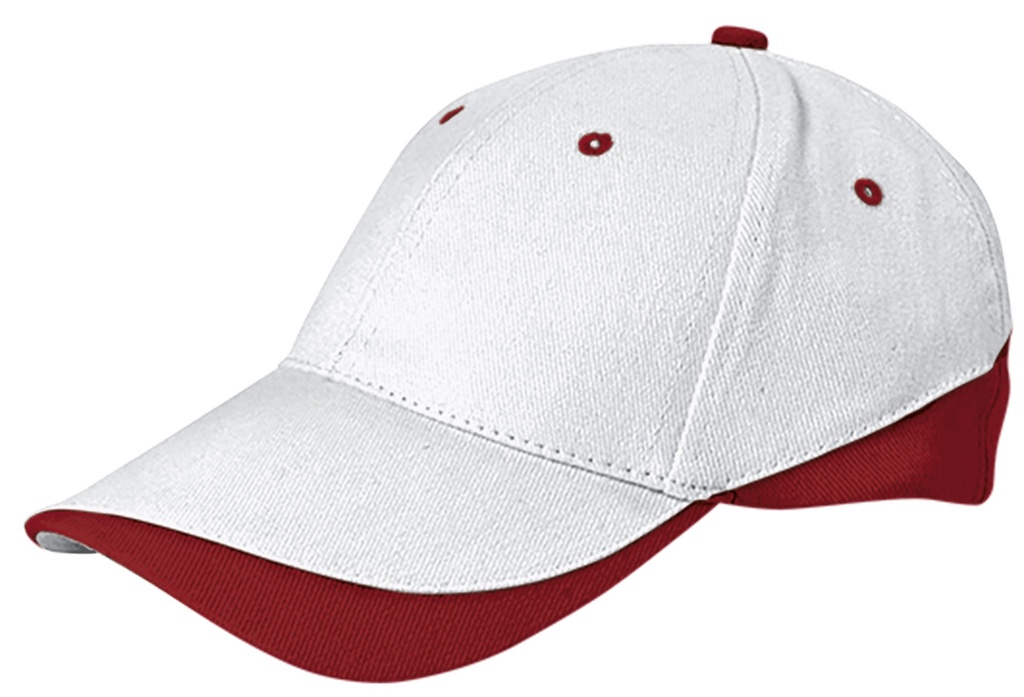 [V541] Gorra TUXTON V541 (blanco-rojo loto)